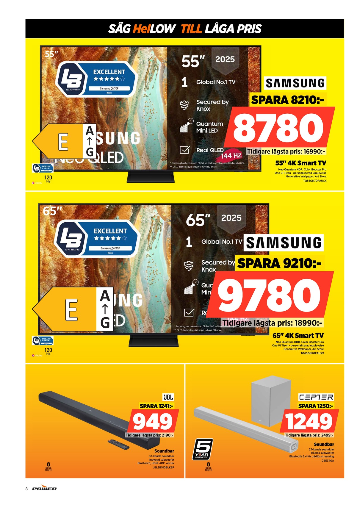 Se Power reklamblad för vecka 3 på Kampanjveckan.se. Se bra erbjudanden på många varor. Läs reklambladet här! Sida 8