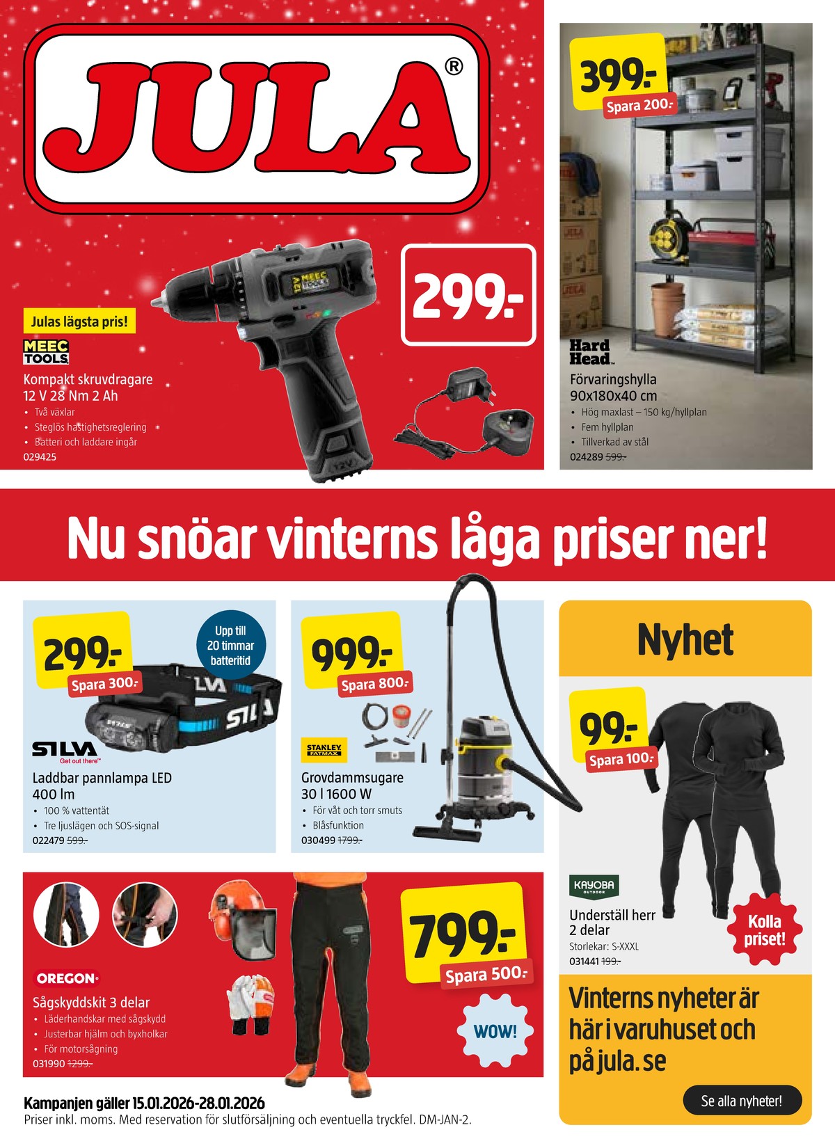 Se Jula reklamblad för vecka 3 på Kampanjveckan.se. Se bra erbjudanden på många varor. Läs reklambladet här! Sida 1