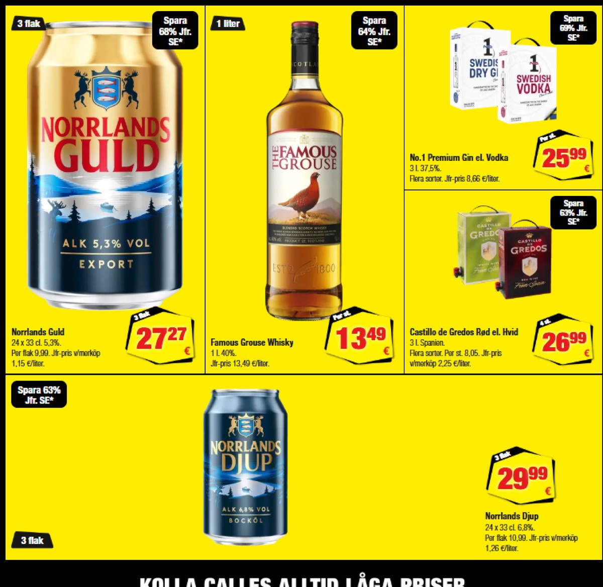 Se Calle reklamblad för vecka 30 på Kampanjveckan.se. Se bra erbjudanden på många varor, t.ex. Öl 24 pk djup eller röd vin okänd. Läs reklambladet här! Sida 2
