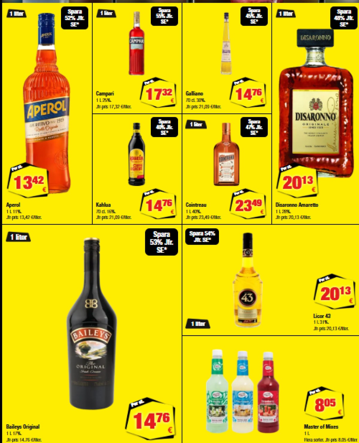 Se Calle reklamblad för vecka 30 på Kampanjveckan.se. Se bra erbjudanden på många varor, t.ex. cafélikör baileys eller cafélikör kahlua. Läs reklambladet här! Sida 10

