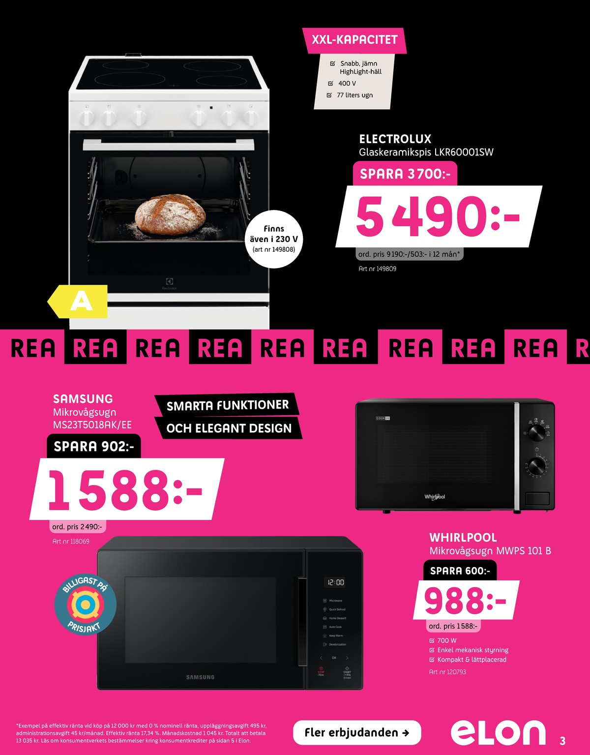 Se Elon reklamblad för vecka 30 på Kampanjveckan.se. Se bra erbjudanden på många varor. Läs reklambladet här! Sida 3