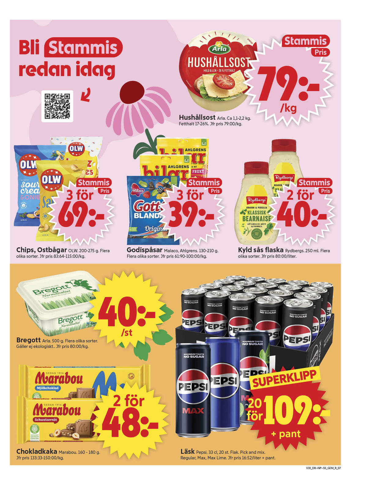Se ICA Supermarket reklamblad för vecka 30 på Kampanjveckan.se. Se bra erbjudanden på många varor, t.ex. bearnaisesås rydbergs eller läskedryck pepsi. Läs reklambladet här! Sida 7
