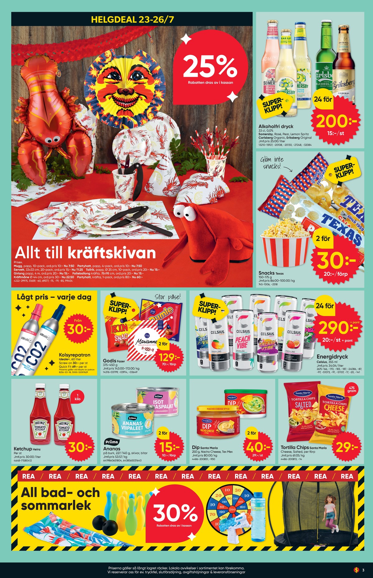 Se Dollarstore reklamblad för vecka 30 på Kampanjveckan.se. Se bra erbjudanden på många varor, t.ex. godispåsar kina eller dipp nacho cheese santa maria. Läs reklambladet här! Sida 3
