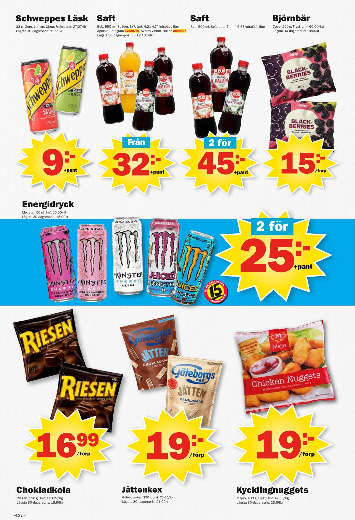 Se Pekås reklamblad för vecka 30 på Kampanjveckan.se. Se bra erbjudanden på många varor, t.ex. läskedryck citrus fruit eller andra varor. Läs reklambladet här! Sida 4
