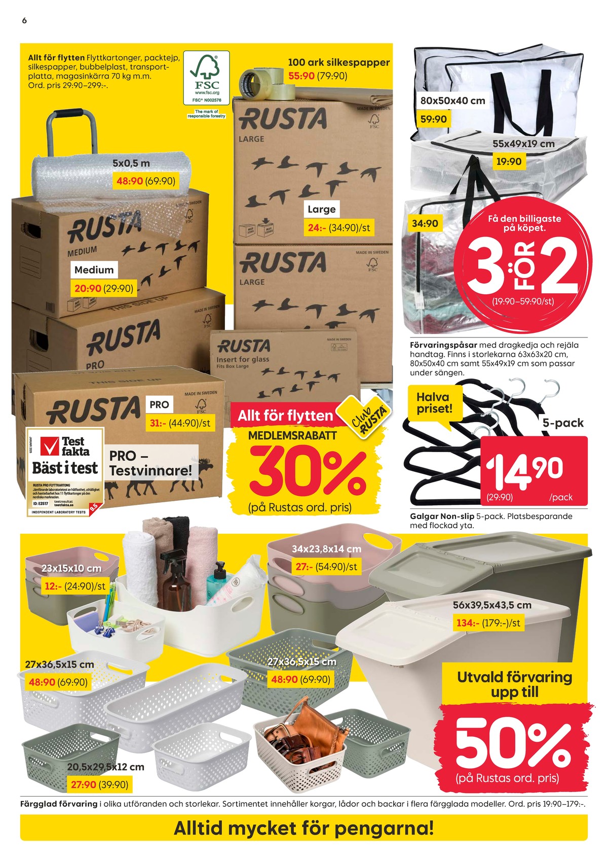 Se Rusta reklamblad för vecka 30 på Kampanjveckan.se. Se bra erbjudanden på många varor, t.ex. galgar okänd eller andra varor. Läs reklambladet här! Sida 6
