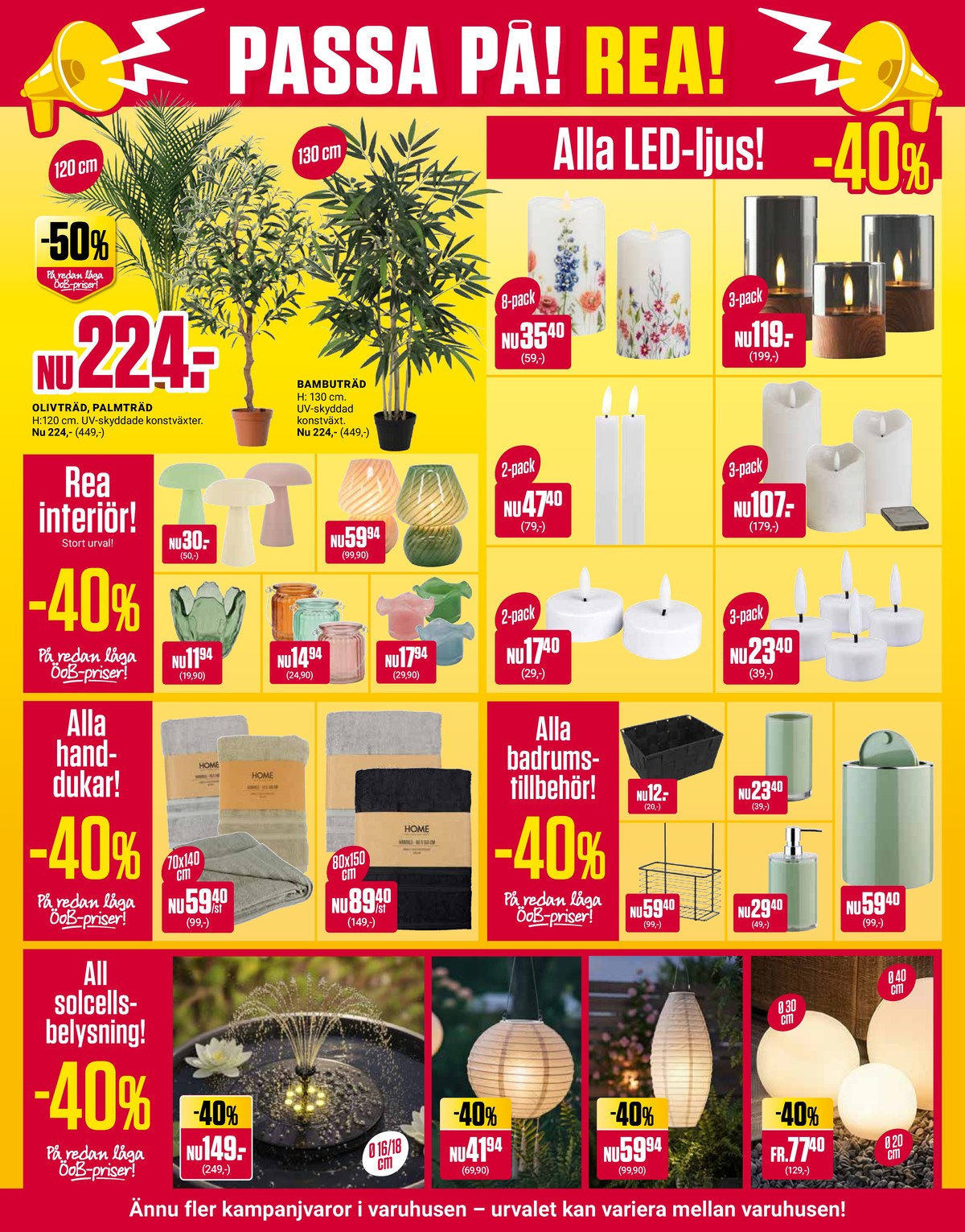 Se ÖoB reklamblad för vecka 30 på Kampanjveckan.se. Se bra erbjudanden på många varor, t.ex. handduk okänd eller solcellslampor okänd. Läs reklambladet här! Sida 7
