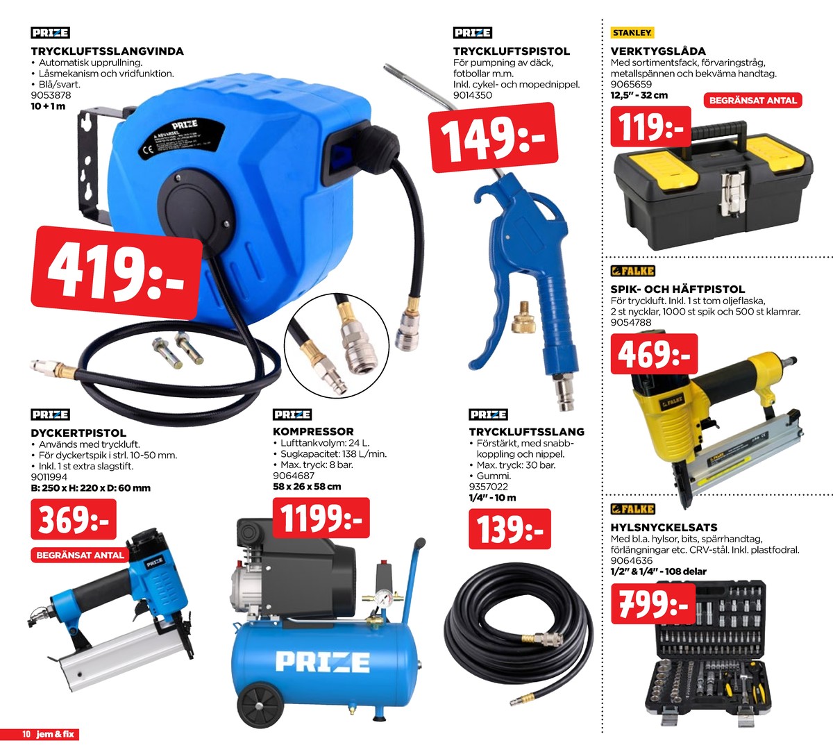 Se Jem & Fix reklamblad för vecka 30 på Kampanjveckan.se. Se bra erbjudanden på många varor. Läs reklambladet här! Sida 10