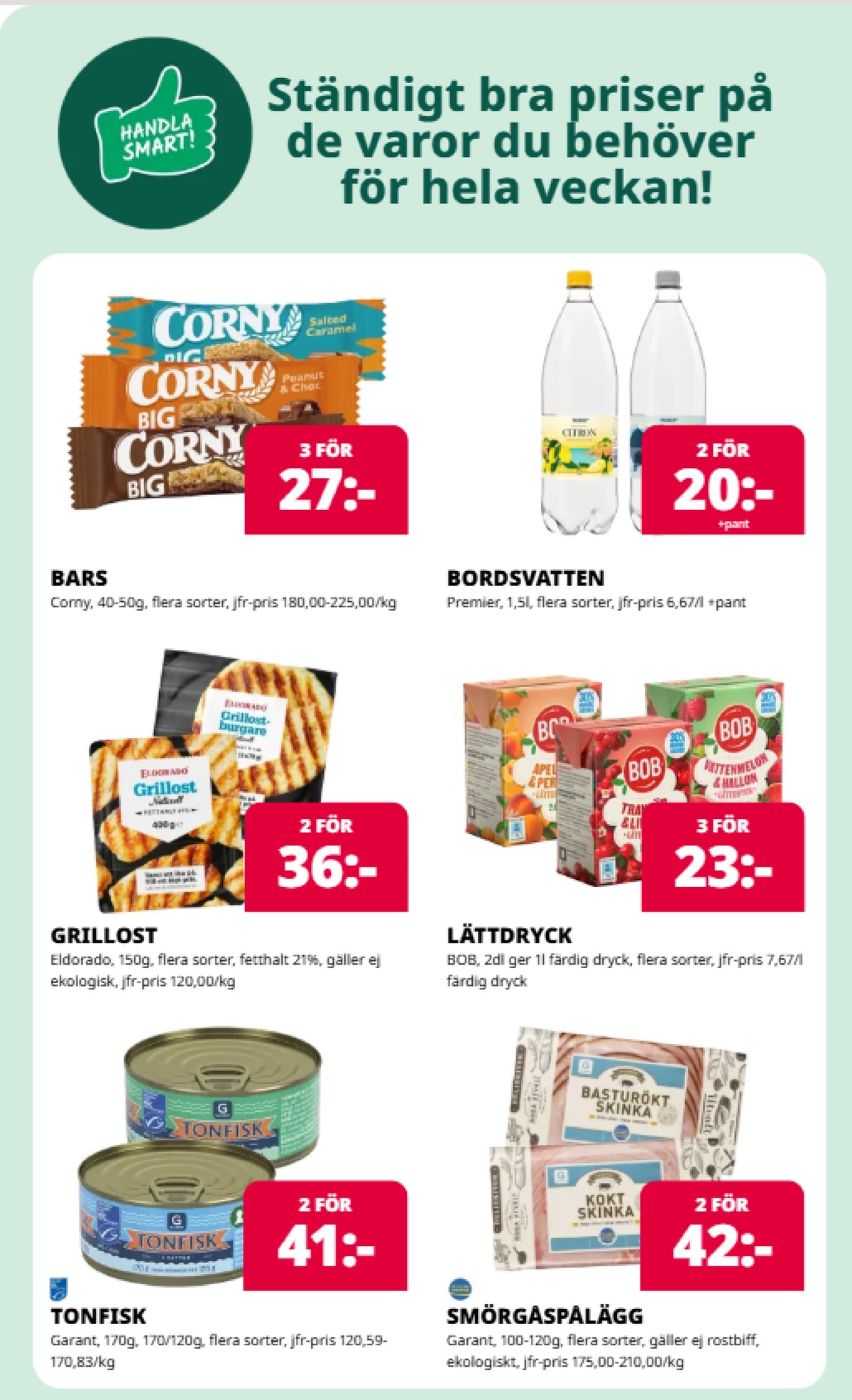 Se Tempo reklamblad för vecka 30 på Kampanjveckan.se. Se bra erbjudanden på många varor, t.ex. bars corny eller grillost eldorado. Läs reklambladet här! Sida 6
