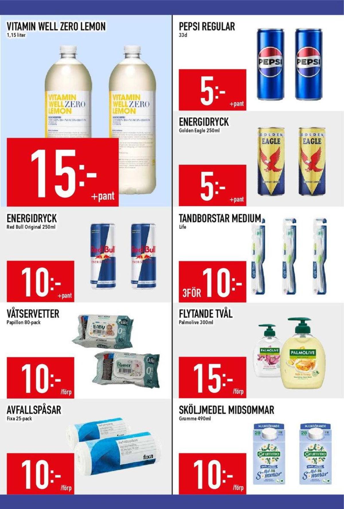 Se MatDax reklamblad för vecka 30 på Kampanjveckan.se. Se bra erbjudanden på många varor, t.ex. avfallspåsar fixa eller tvättservetter papilion. Läs reklambladet här! Sida 16
