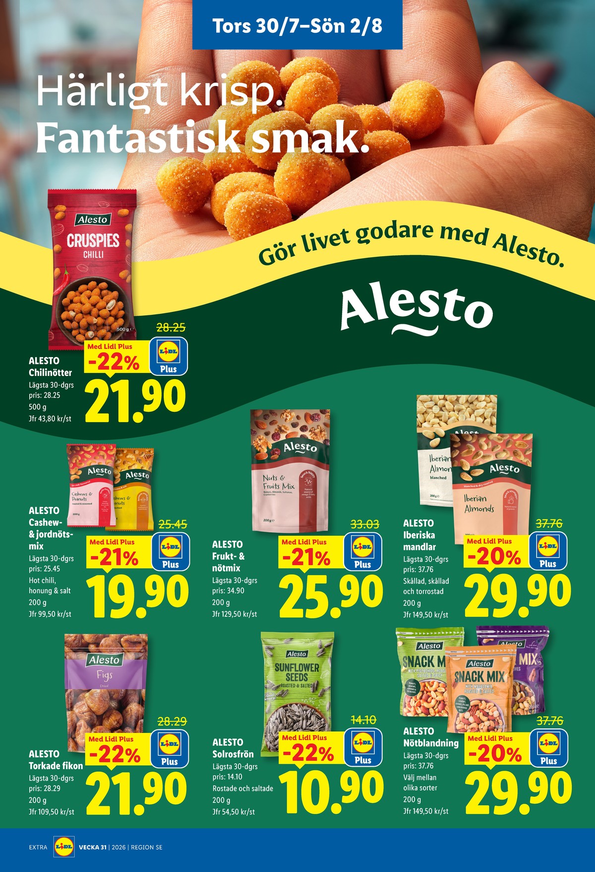 Se Lidl reklamblad för vecka 31 på Kampanjveckan.se. Se bra erbjudanden på många varor. Läs reklambladet här! Sida 27