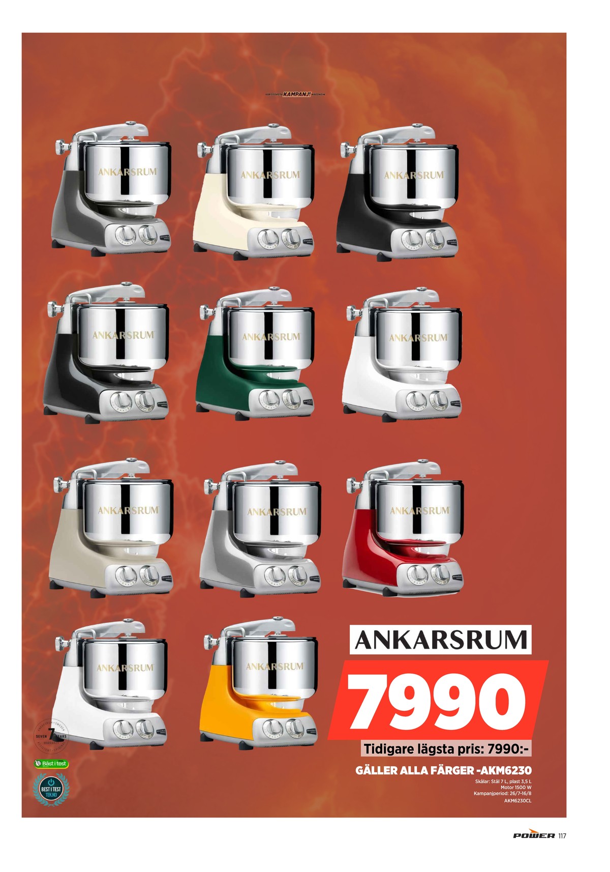 Se Power reklamblad för vecka 31 på Kampanjveckan.se. Se bra erbjudanden på många varor. Läs reklambladet här! Sida 117