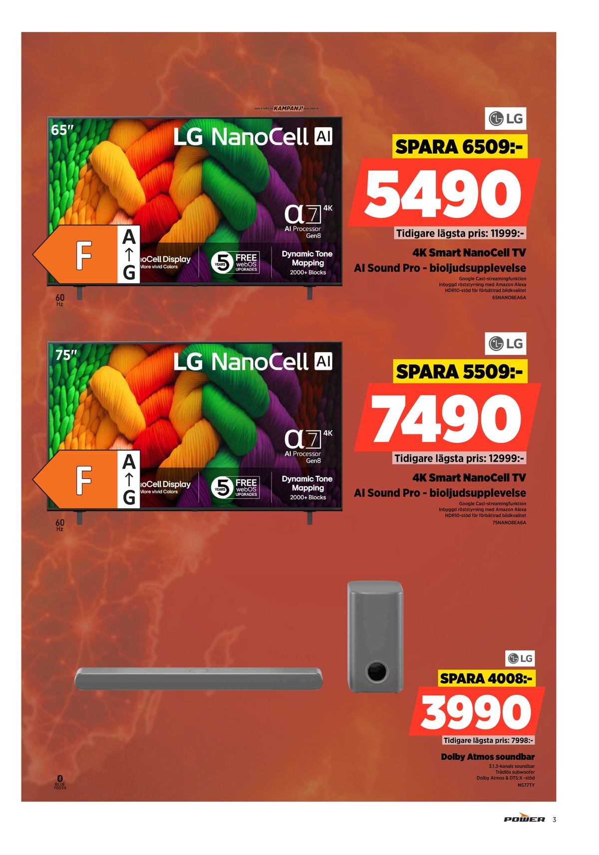 Se Power reklamblad för vecka 31 på Kampanjveckan.se. Se bra erbjudanden på många varor. Läs reklambladet här! Sida 3