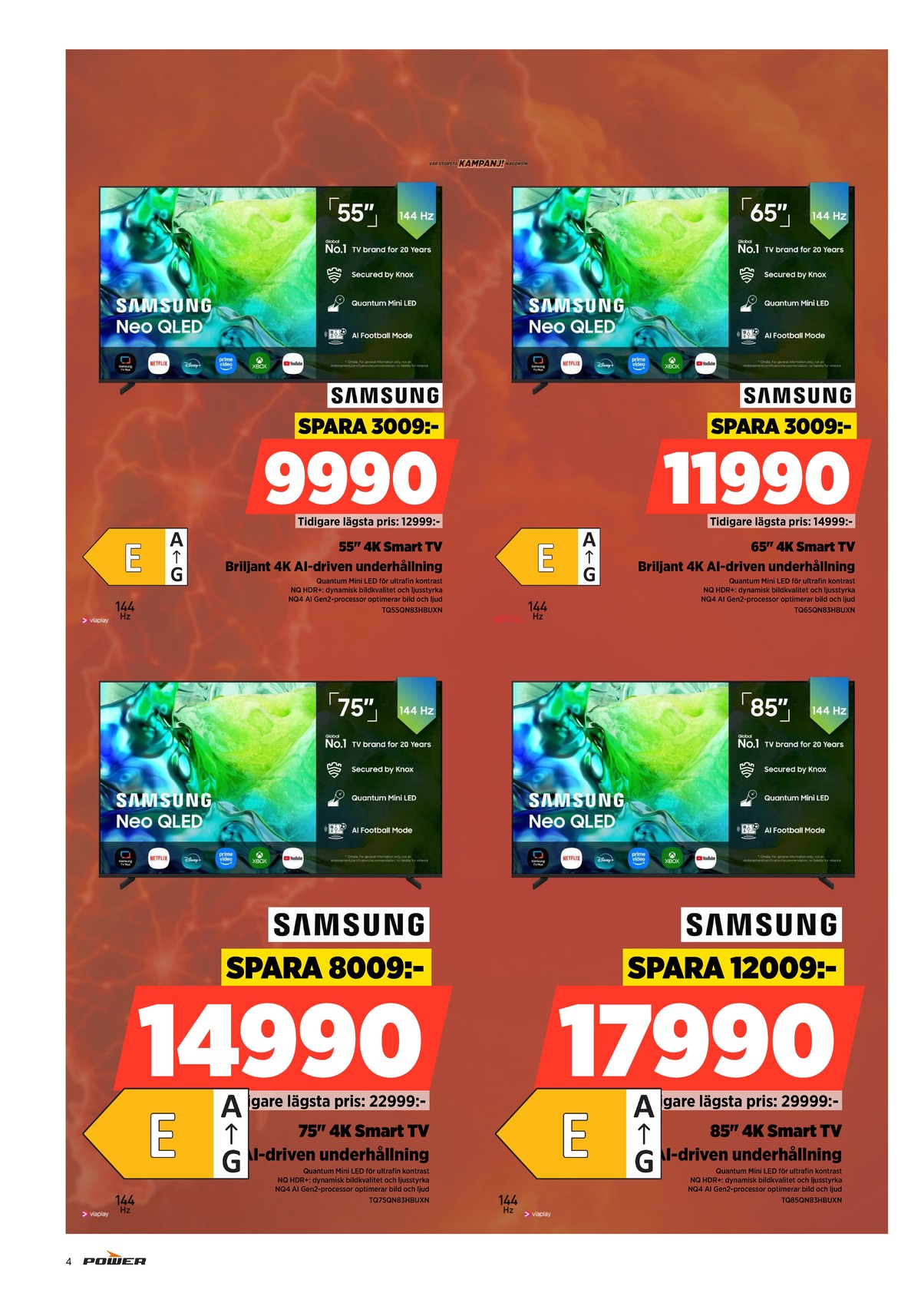 Se Power reklamblad för vecka 31 på Kampanjveckan.se. Se bra erbjudanden på många varor. Läs reklambladet här! Sida 4