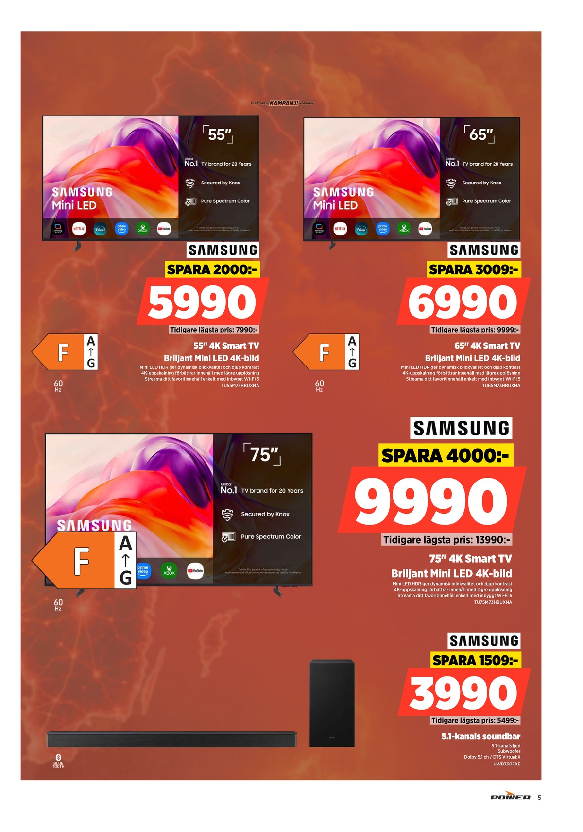 Se Power reklamblad för vecka 31 på Kampanjveckan.se. Se bra erbjudanden på många varor. Läs reklambladet här! Sida 5