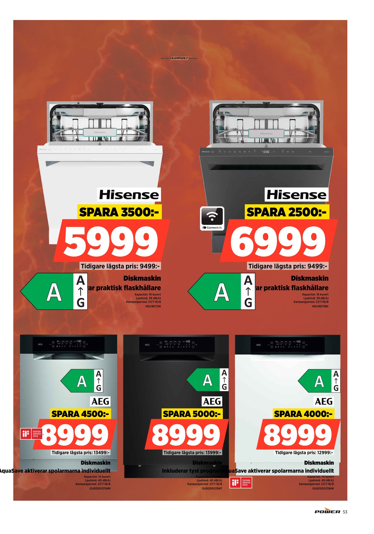 Se Power reklamblad för vecka 31 på Kampanjveckan.se. Se bra erbjudanden på många varor. Läs reklambladet här! Sida 53