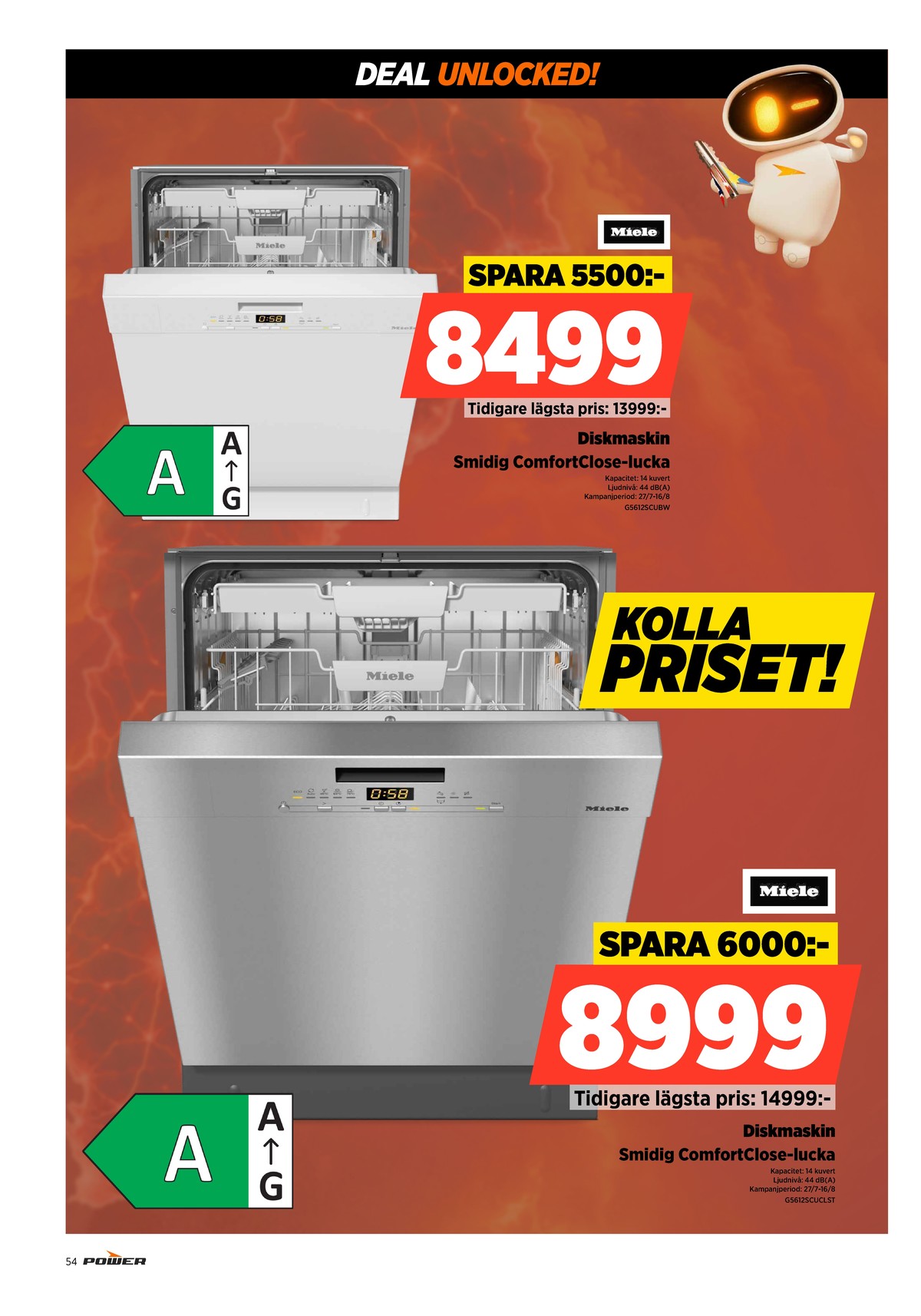 Se Power reklamblad för vecka 31 på Kampanjveckan.se. Se bra erbjudanden på många varor. Läs reklambladet här! Sida 54