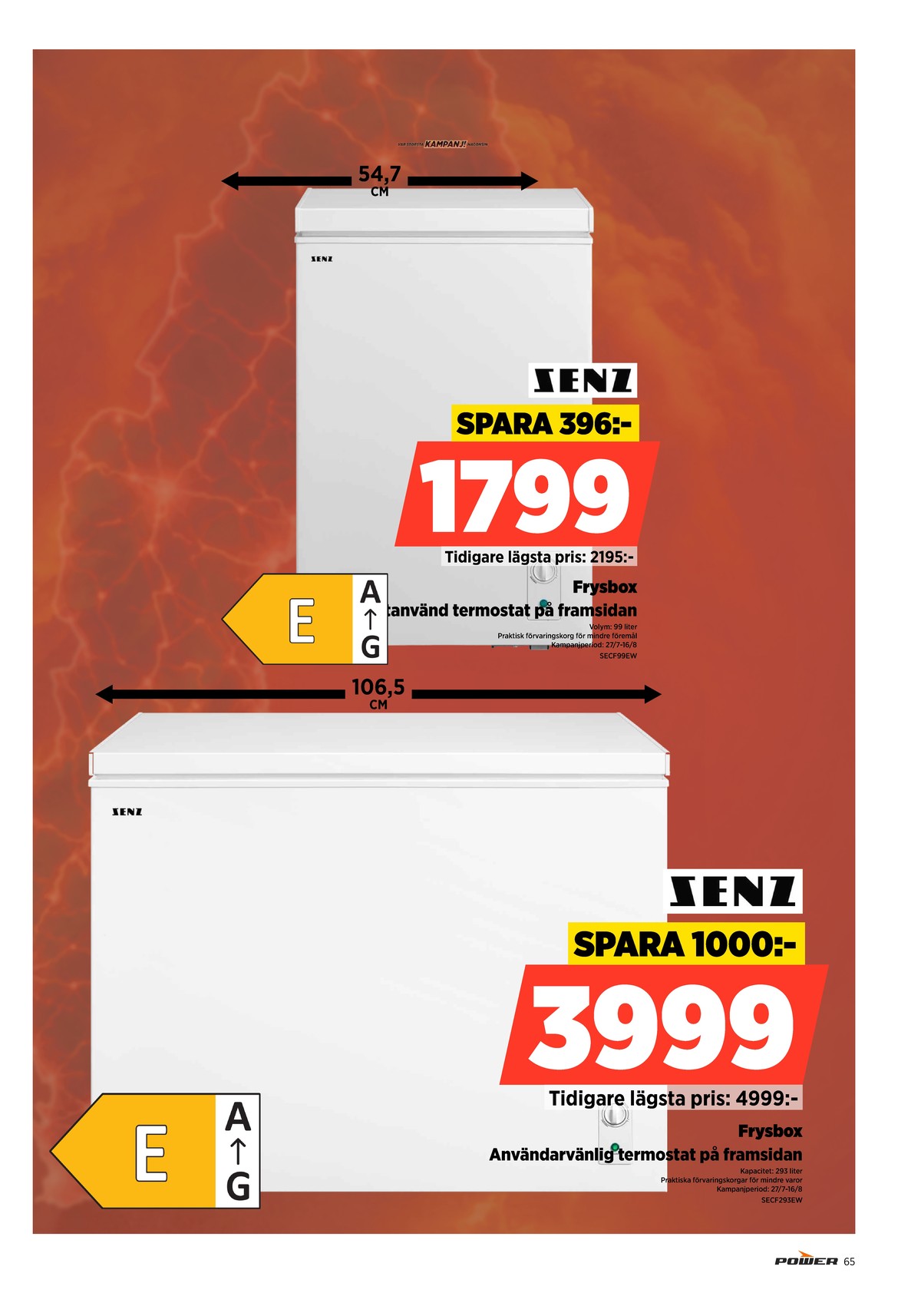 Se Power reklamblad för vecka 31 på Kampanjveckan.se. Se bra erbjudanden på många varor. Läs reklambladet här! Sida 65