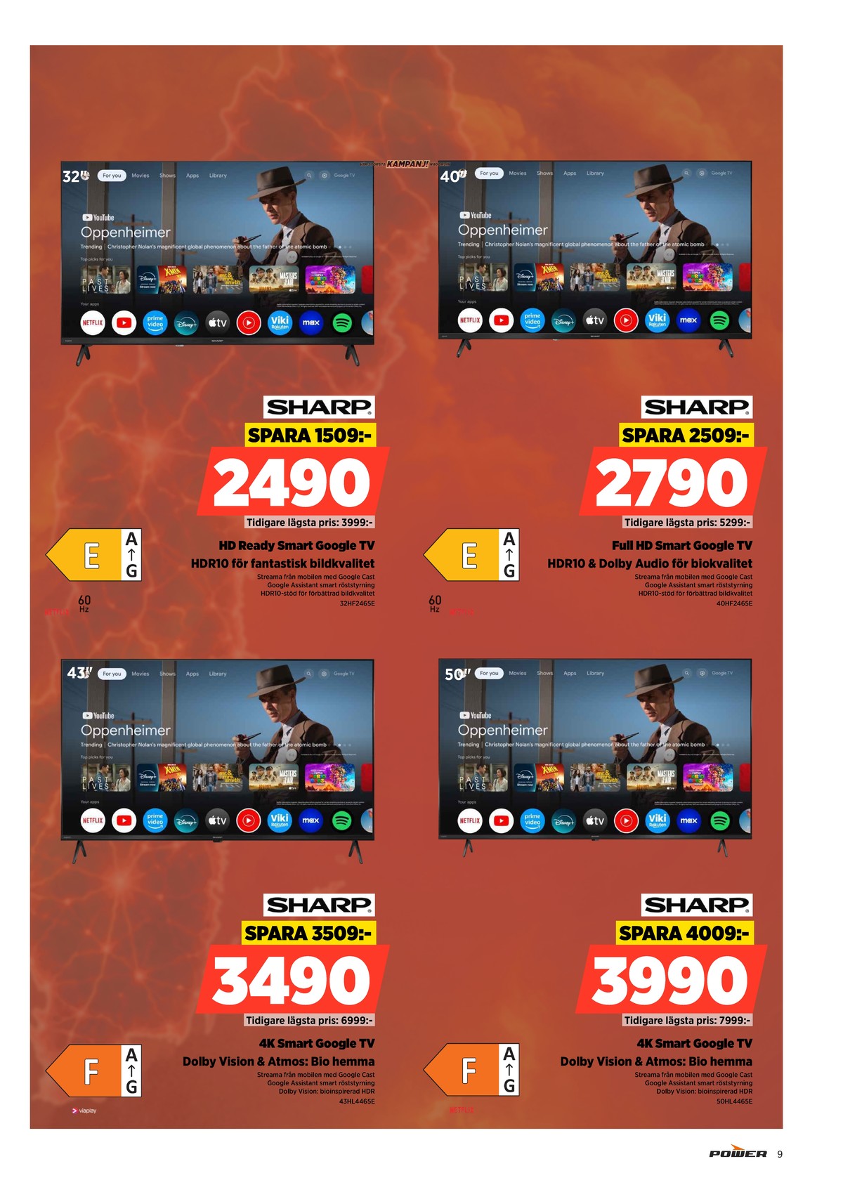 Se Power reklamblad för vecka 31 på Kampanjveckan.se. Se bra erbjudanden på många varor. Läs reklambladet här! Sida 9