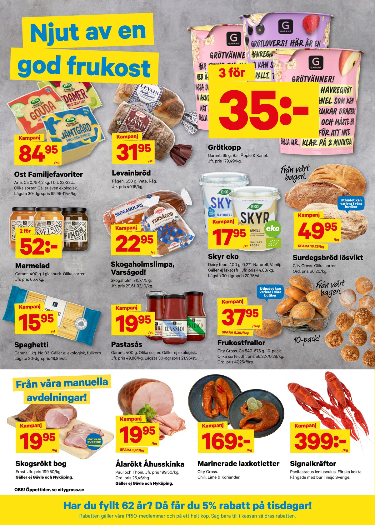Se City Gross reklamblad för vecka 31 på Kampanjveckan.se. Se bra erbjudanden på många varor, t.ex. bröd levain eller andra varor. Läs reklambladet här! Sida 6