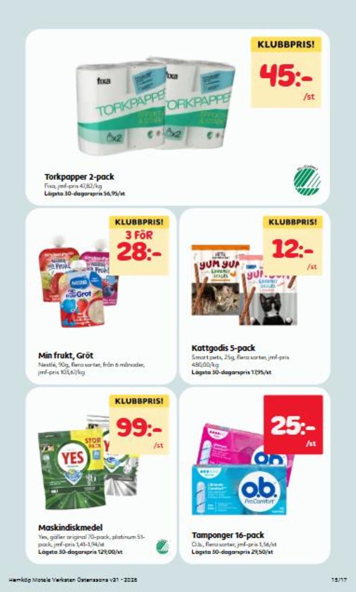 Se Hemköp reklamblad för vecka 31 på Kampanjveckan.se. Se bra erbjudanden på många varor. Läs reklambladet här! Sida 15