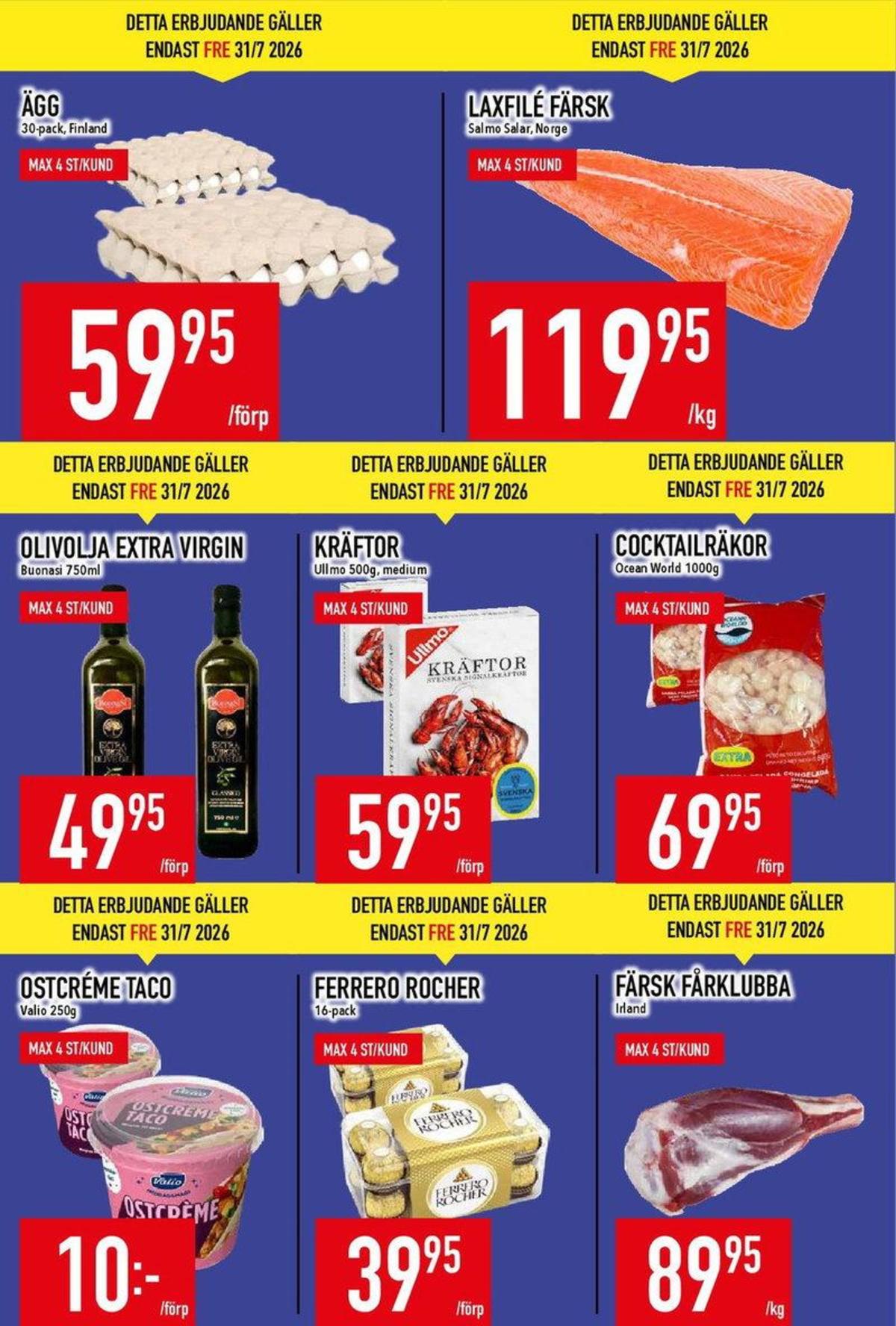 Se MatDax reklamblad för vecka 31 på Kampanjveckan.se. Se bra erbjudanden på många varor. Läs reklambladet här! Sida 4