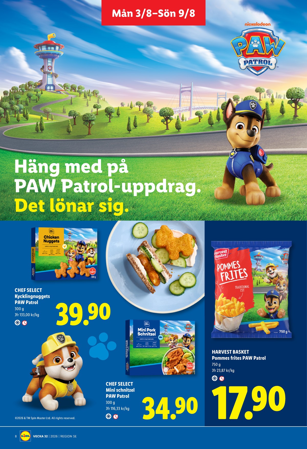 Se Lidl reklamblad för vecka 32 på Kampanjveckan.se. Se bra erbjudanden på många varor, t.ex. pommes frites harvest basket eller kycklingnuggets chef select. Läs reklambladet här! Sida 8
