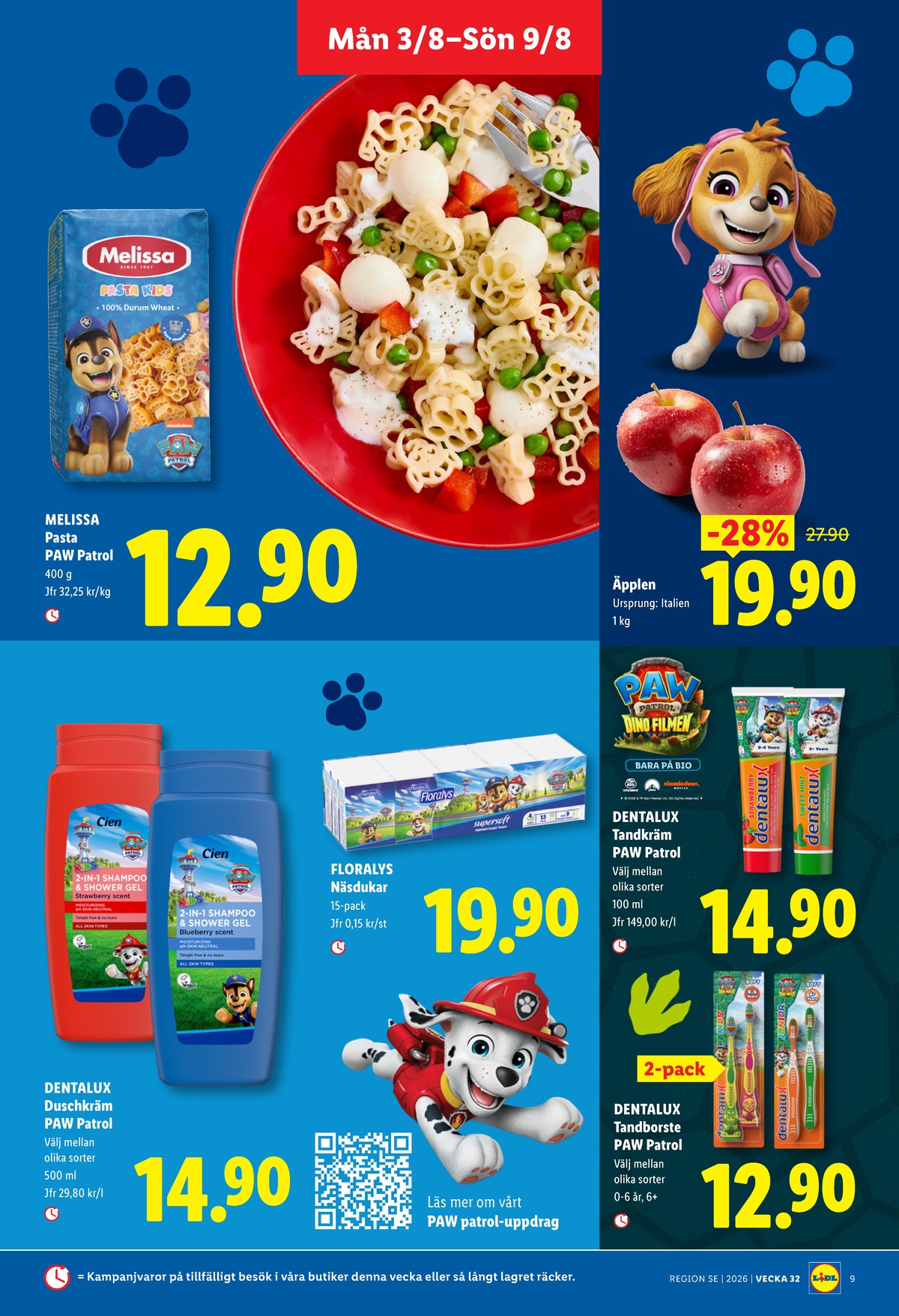 Se Lidl reklamblad för vecka 32 på Kampanjveckan.se. Se bra erbjudanden på många varor, t.ex. tandkräm dentalux eller pasta melissa. Läs reklambladet här! Sida 9
