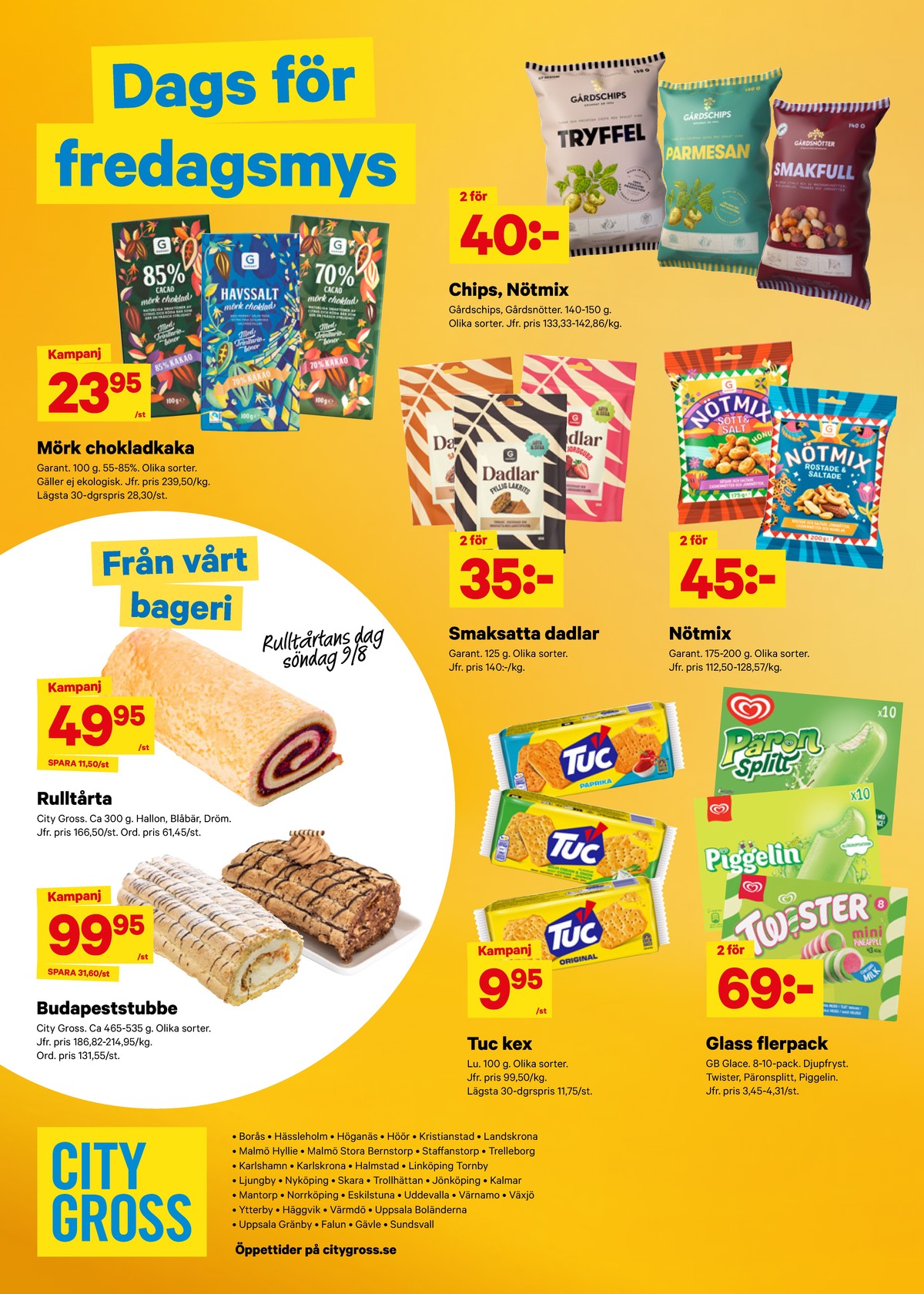 Se City Gross reklamblad för vecka 32 på Kampanjveckan.se. Se bra erbjudanden på många varor. Läs reklambladet här! Sida 11