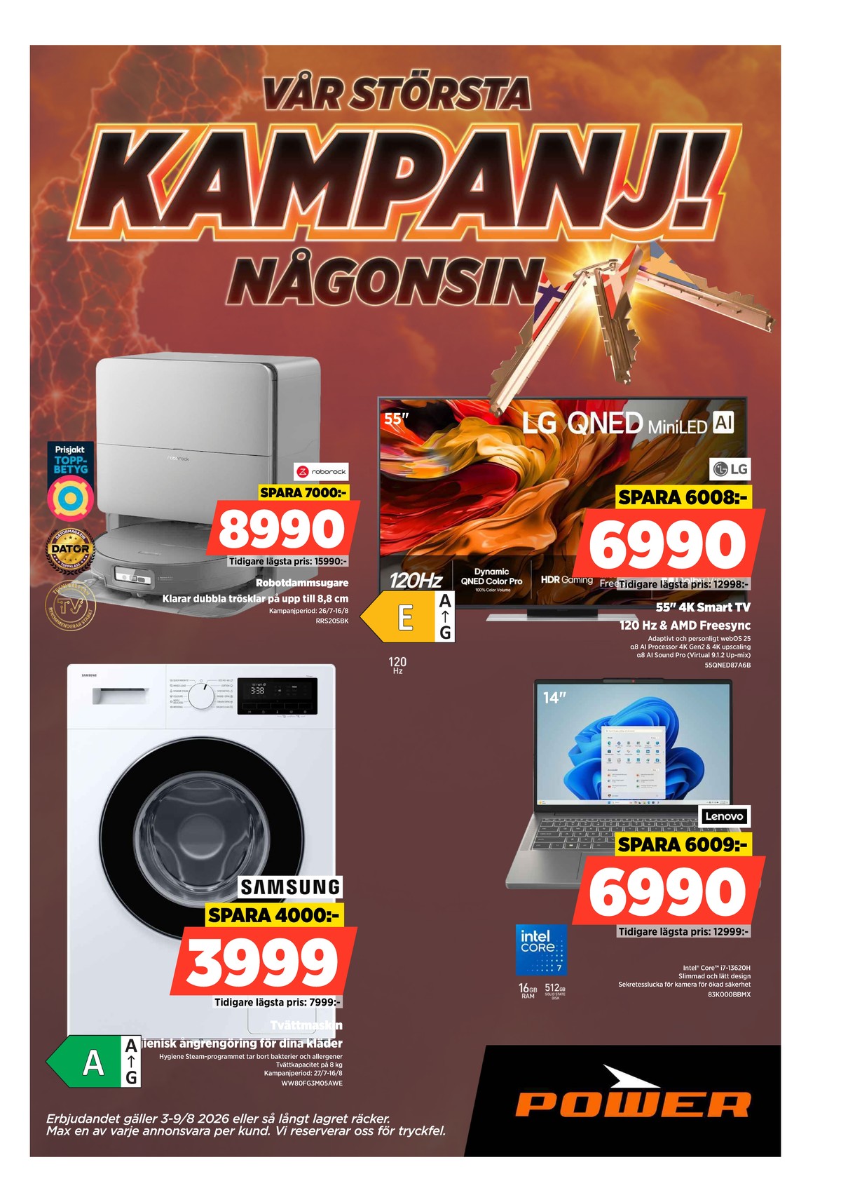 Se Power reklamblad för vecka 32 på Kampanjveckan.se. Se bra erbjudanden på många varor. Läs reklambladet här! Sida 1