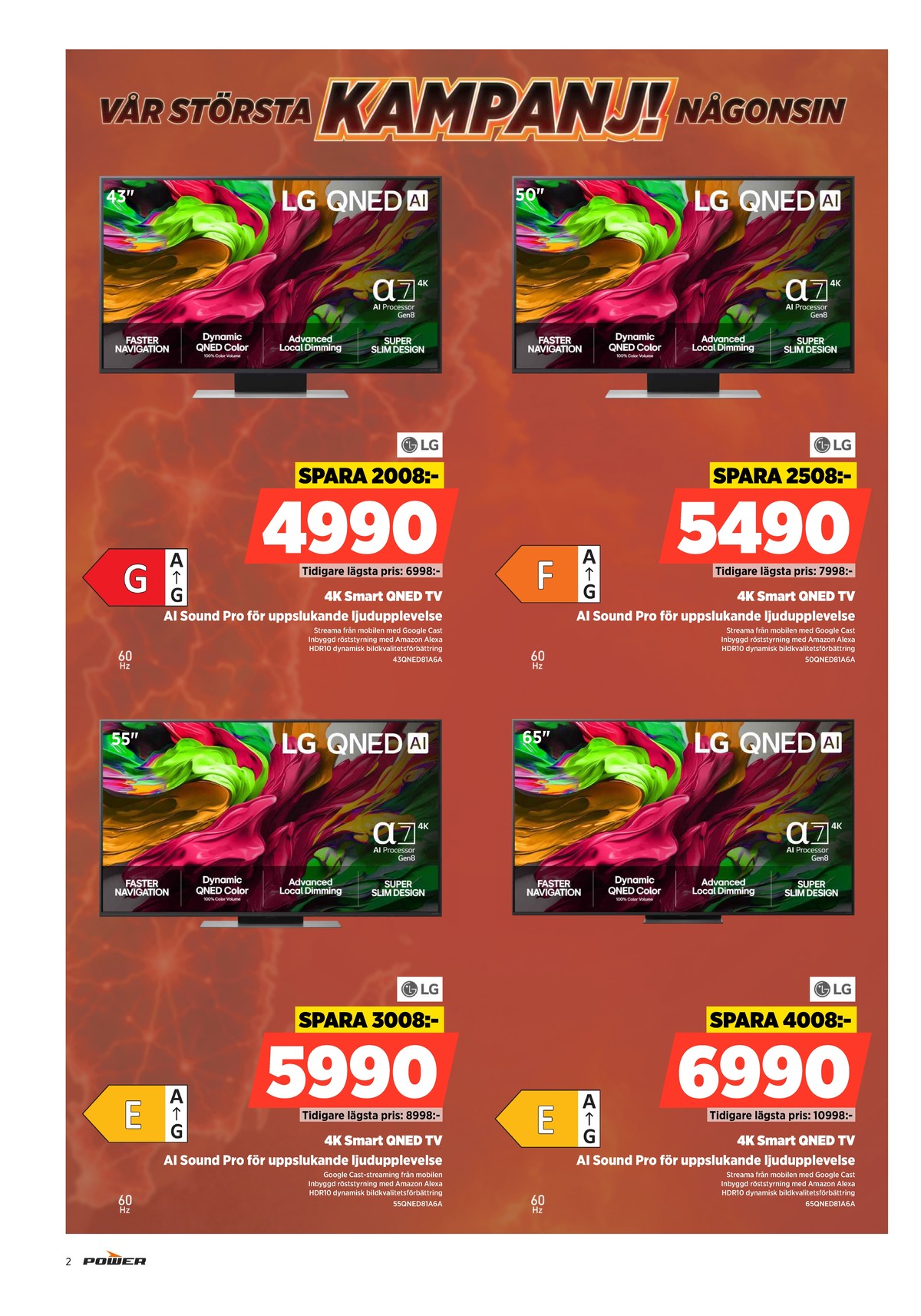 Se Power reklamblad för vecka 32 på Kampanjveckan.se. Se bra erbjudanden på många varor. Läs reklambladet här! Sida 2