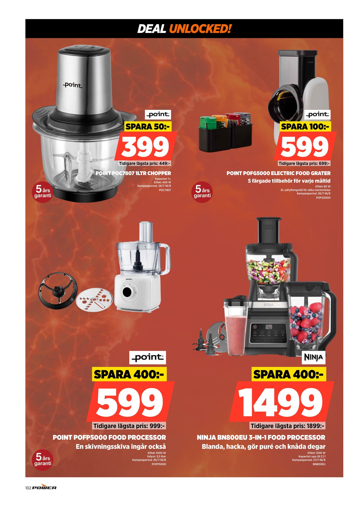 Se Power reklamblad för vecka 32 på Kampanjveckan.se. Se bra erbjudanden på många varor. Läs reklambladet här! Sida 102
