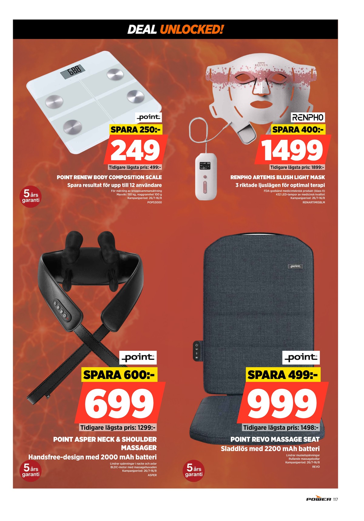 Se Power reklamblad för vecka 32 på Kampanjveckan.se. Se bra erbjudanden på många varor. Läs reklambladet här! Sida 117