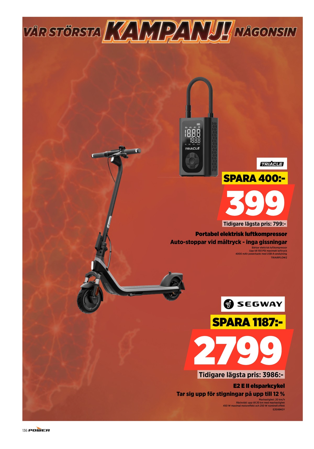Se Power reklamblad för vecka 32 på Kampanjveckan.se. Se bra erbjudanden på många varor. Läs reklambladet här! Sida 136