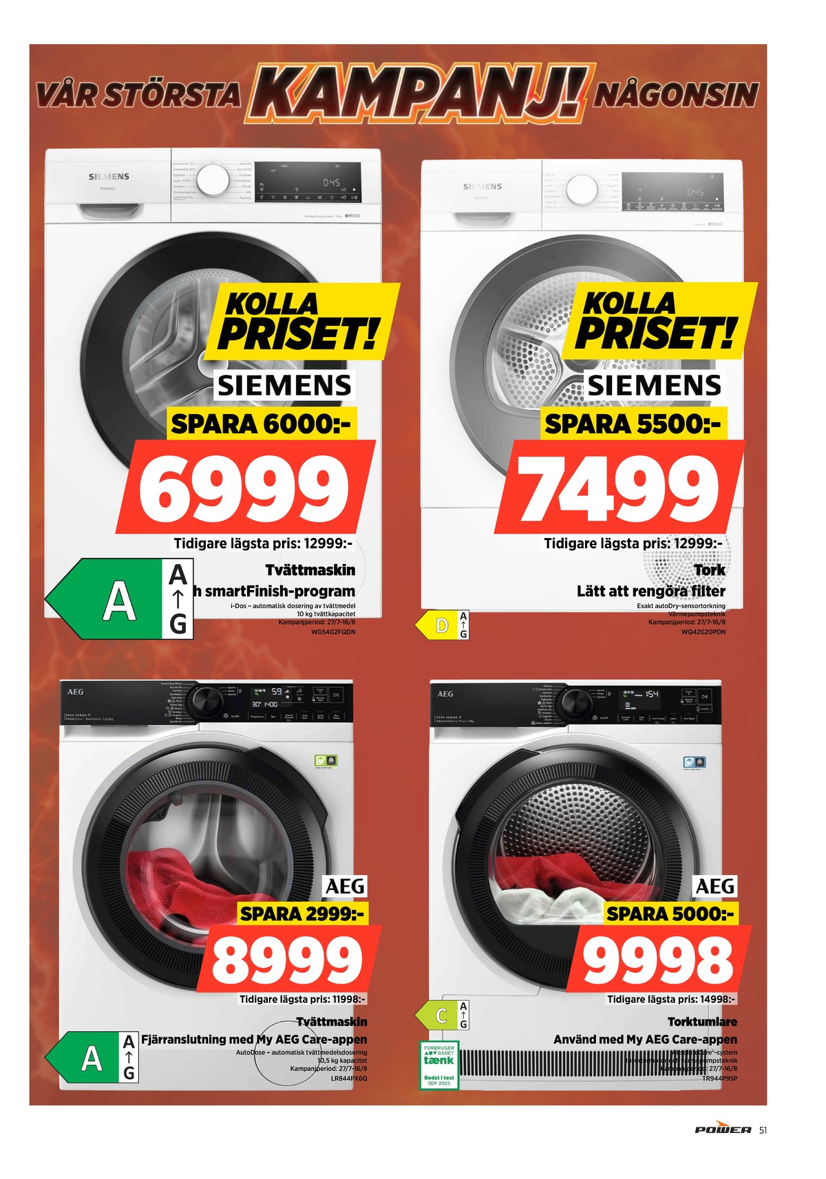 Se Power reklamblad för vecka 32 på Kampanjveckan.se. Se bra erbjudanden på många varor. Läs reklambladet här! Sida 51