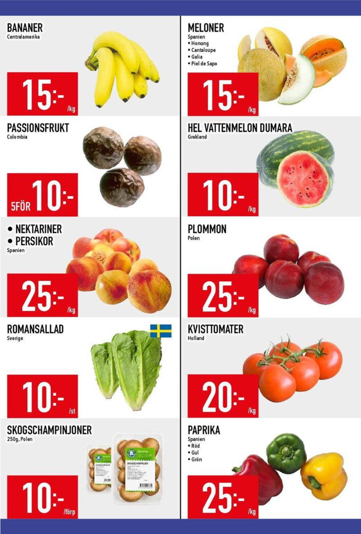 Se MatDax reklamblad för vecka 32 på Kampanjveckan.se. Se bra erbjudanden på många varor, t.ex. tomater okänd eller plommon okänd. Läs reklambladet här! Sida 6
