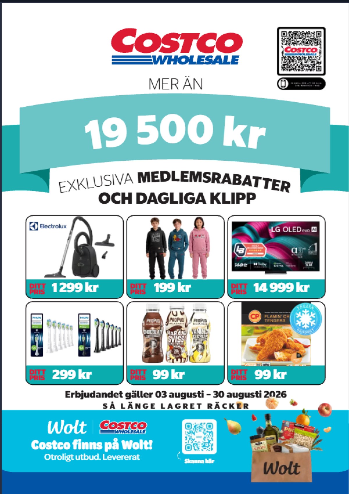 Se Costco reklamblad för vecka 33 på Kampanjveckan.se. Se bra erbjudanden på många varor. Läs reklambladet här! Sida 1