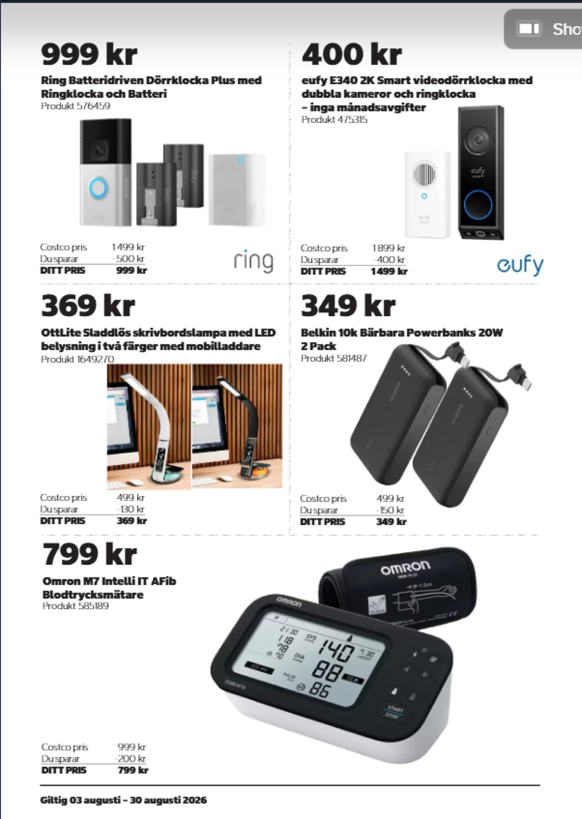 Se Costco reklamblad för vecka 33 på Kampanjveckan.se. Se bra erbjudanden på många varor. Läs reklambladet här! Sida 4