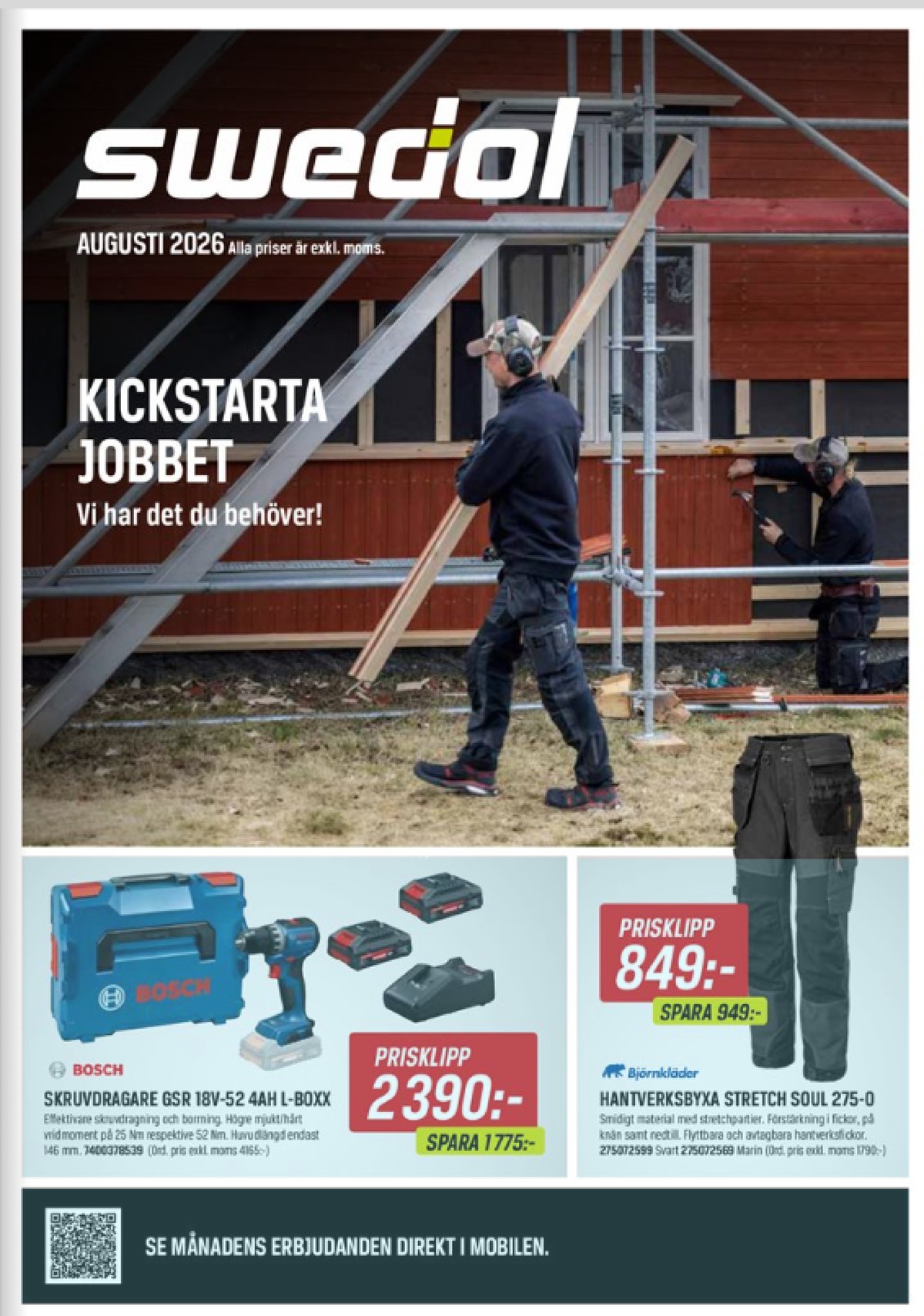 Se Swedol reklamblad för vecka 33 på Kampanjveckan.se. Se bra erbjudanden på många varor. Läs reklambladet här! Sida 1
