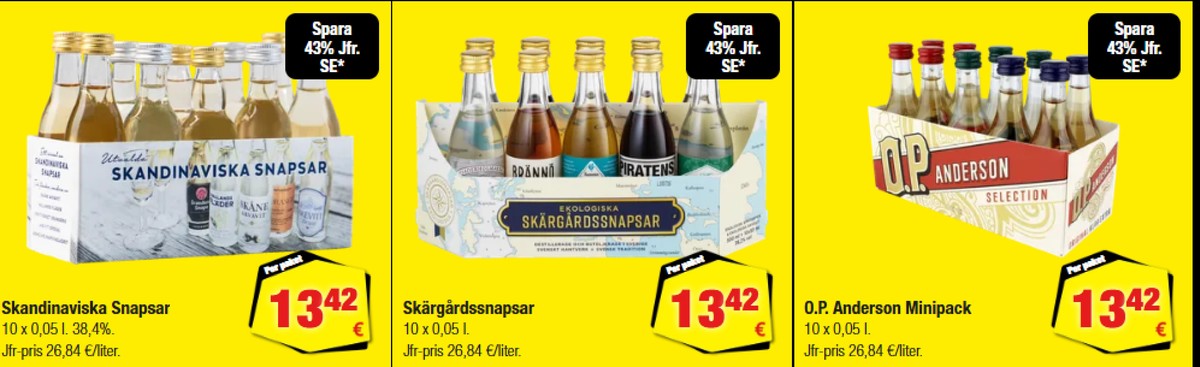 Se Calle reklamblad för vecka 33 på Kampanjveckan.se. Se bra erbjudanden på många varor, t.ex. snaps okänd eller snaps skärgårdssnapsar. Läs reklambladet här! Sida 15

