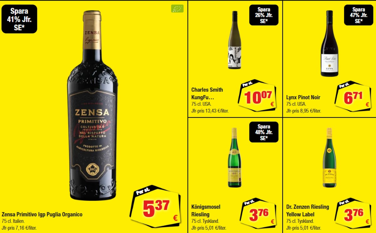 Se Calle reklamblad för vecka 33 på Kampanjveckan.se. Se bra erbjudanden på många varor, t.ex. vit vin okänd eller vit vin okänd. Läs reklambladet här! Sida 21
