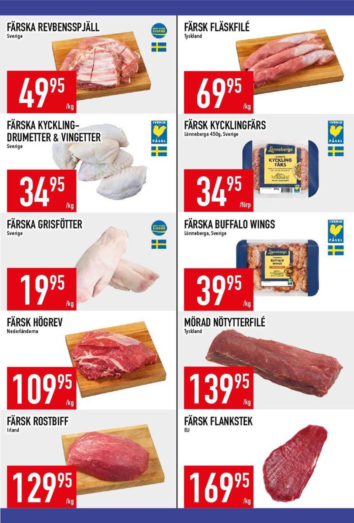 Se MatDax reklamblad för vecka 33 på Kampanjveckan.se. Se bra erbjudanden på många varor, t.ex. oxytterfilé okänd eller kycklingvingar lönneberga. Läs reklambladet här! Sida 13
