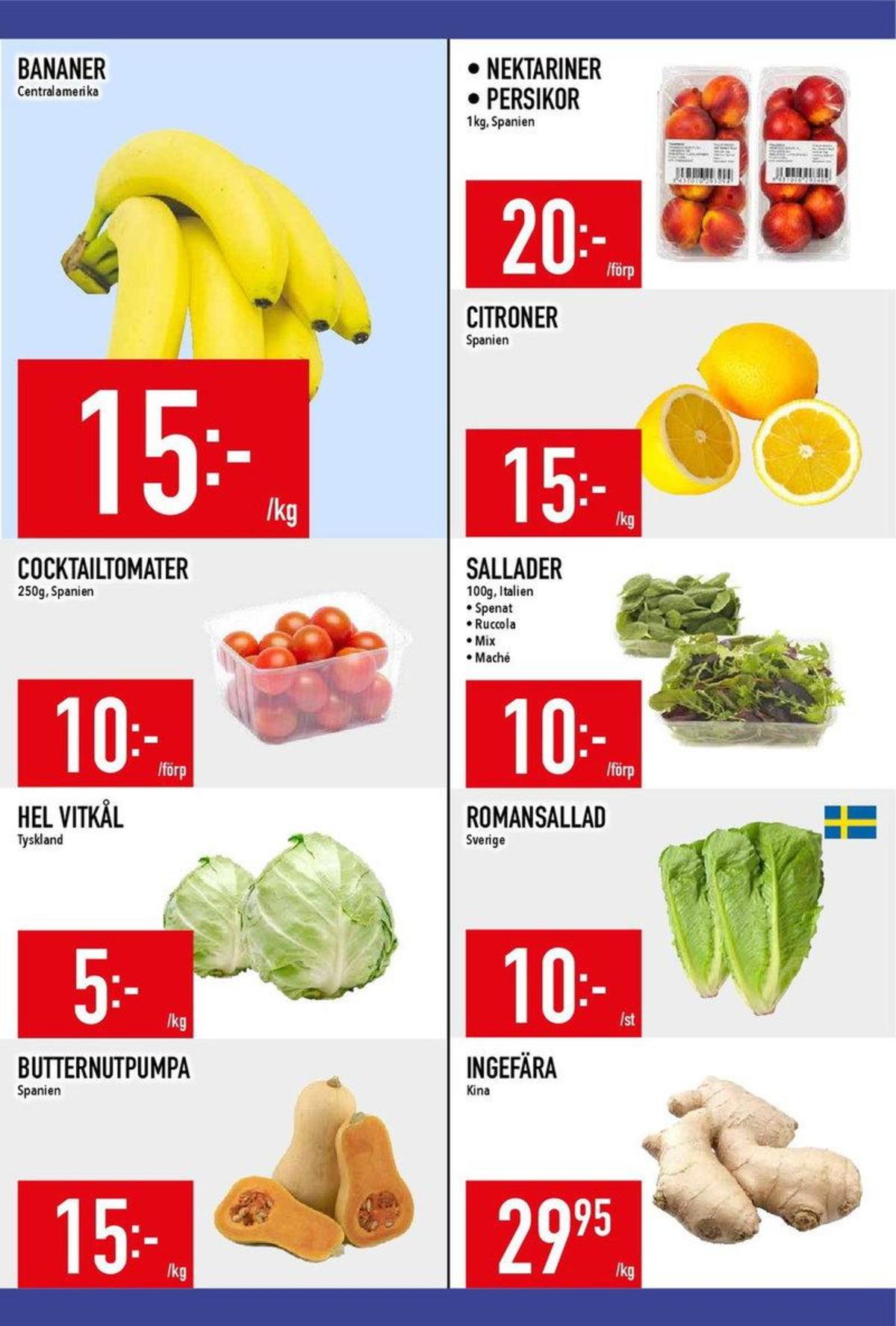 Se MatDax reklamblad för vecka 33 på Kampanjveckan.se. Se bra erbjudanden på många varor, t.ex. sallat okänd eller sallat okänd. Läs reklambladet här! Sida 7
