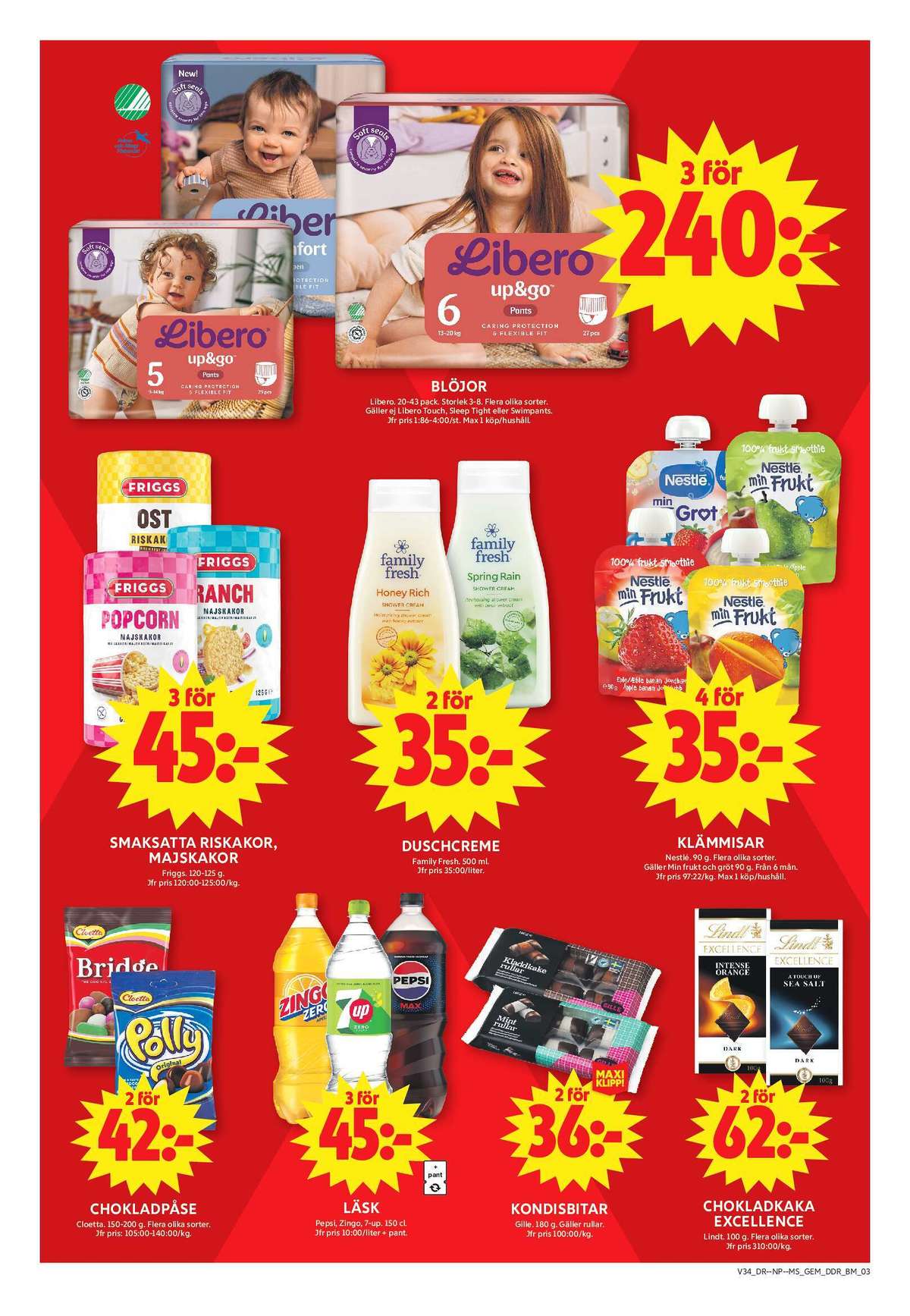 Se ICA Maxi reklamblad för vecka 34 på Kampanjveckan.se. Se bra erbjudanden på många varor, t.ex. barnmat semper eller läskedryck 7-up. Läs reklambladet här! Sida 9
