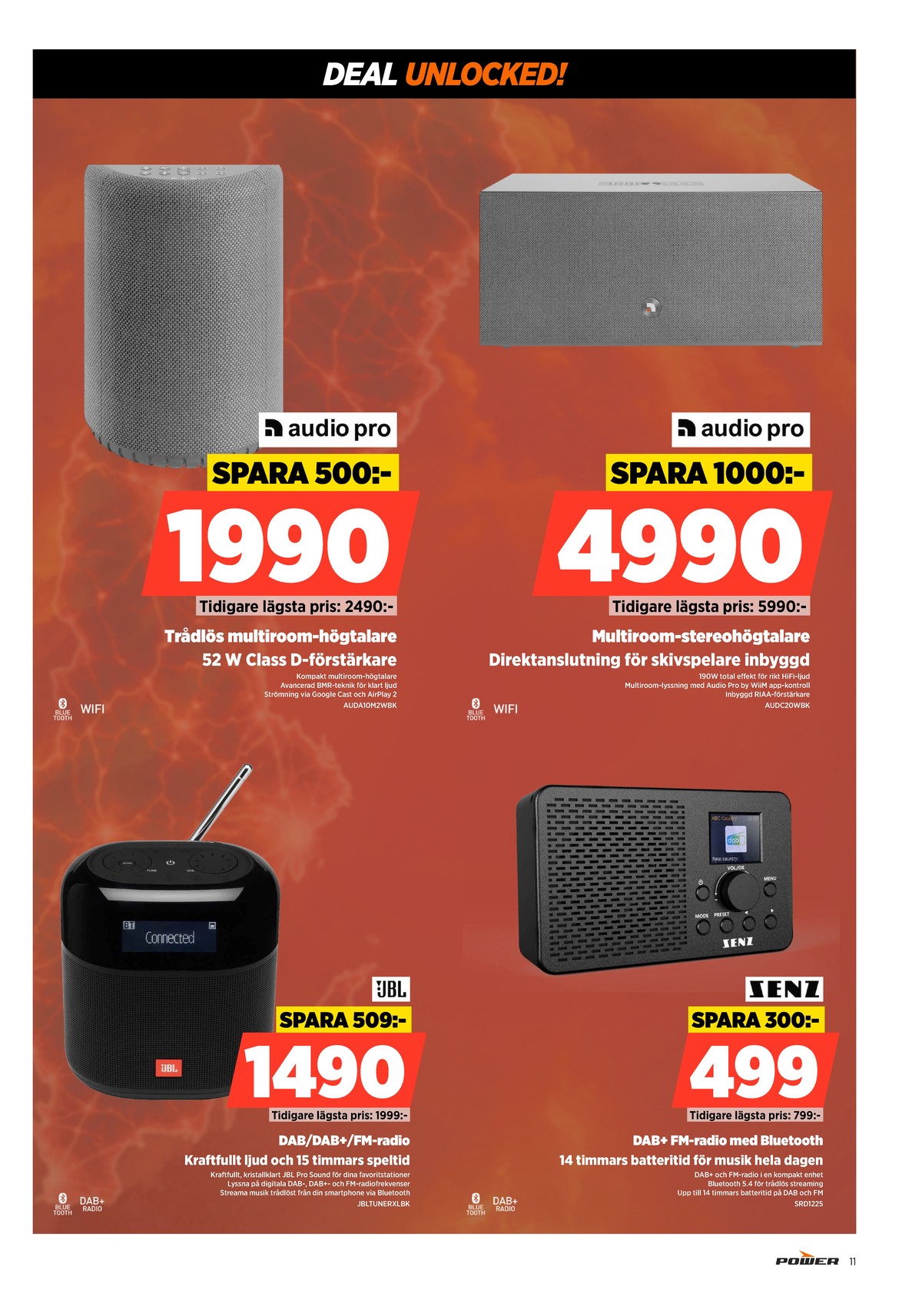 Se Power reklamblad för vecka 34 på Kampanjveckan.se. Se bra erbjudanden på många varor. Läs reklambladet här! Sida 11