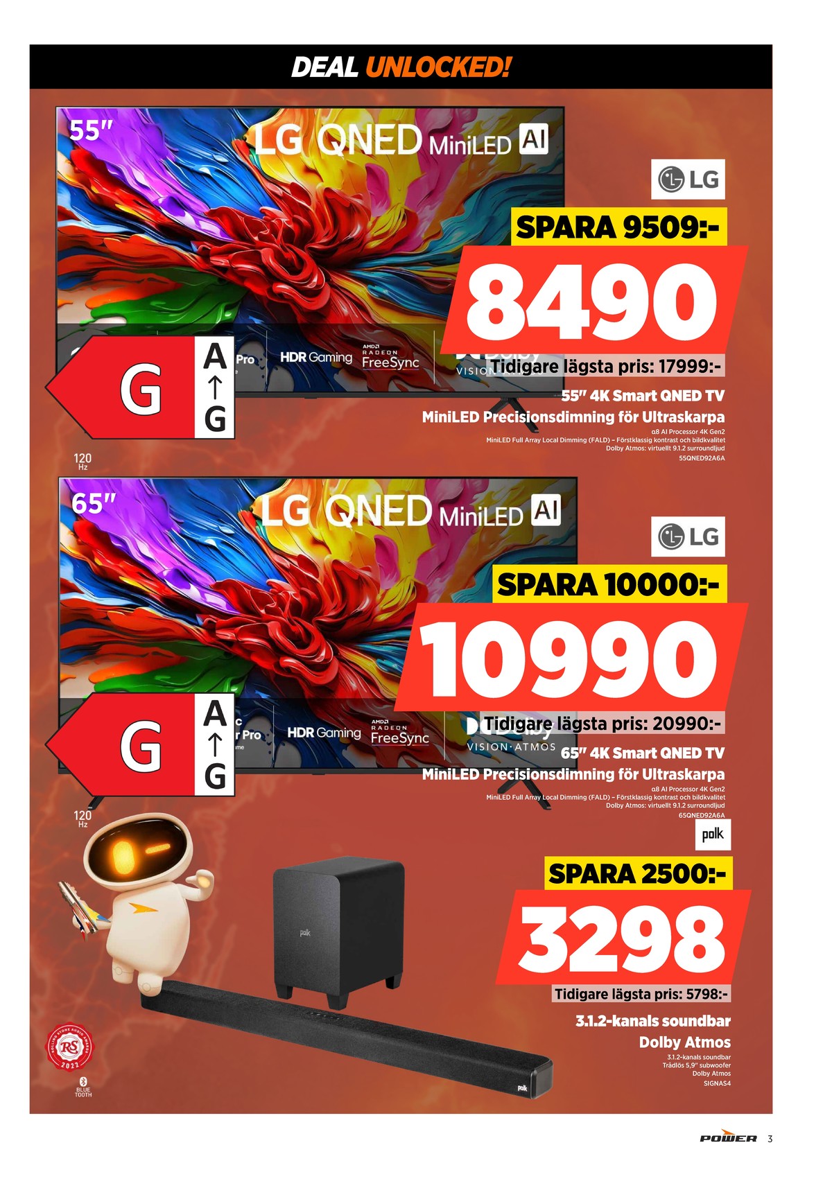 Se Power reklamblad för vecka 34 på Kampanjveckan.se. Se bra erbjudanden på många varor. Läs reklambladet här! Sida 3