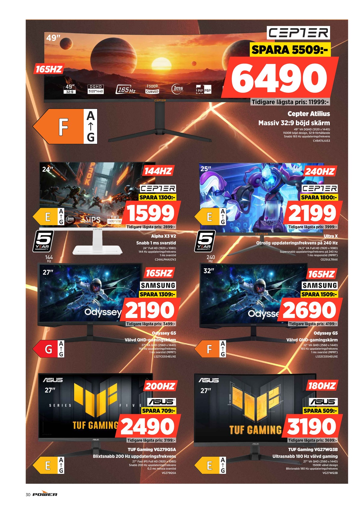 Se Power reklamblad för vecka 34 på Kampanjveckan.se. Se bra erbjudanden på många varor. Läs reklambladet här! Sida 30