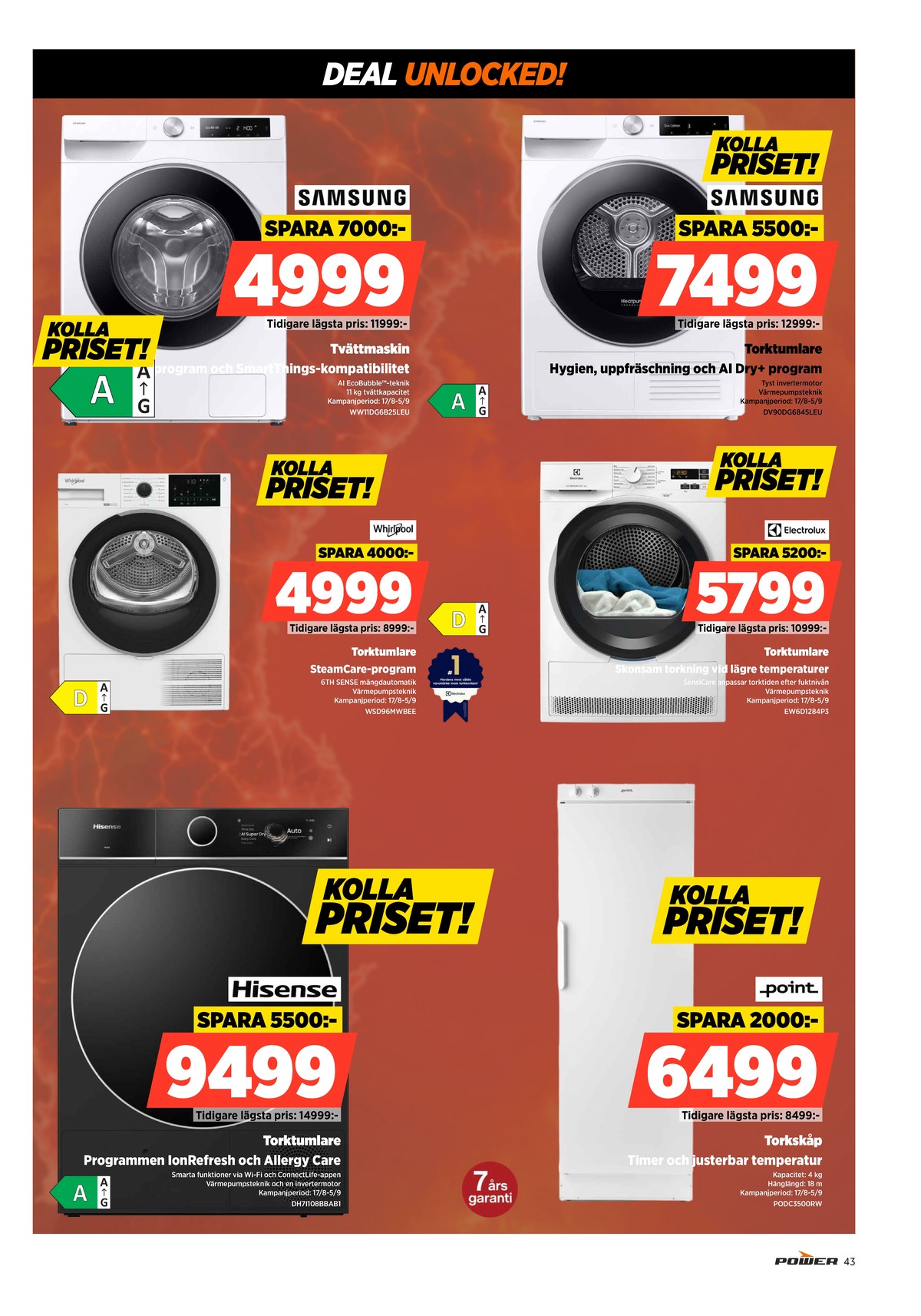 Se Power reklamblad för vecka 34 på Kampanjveckan.se. Se bra erbjudanden på många varor. Läs reklambladet här! Sida 43
