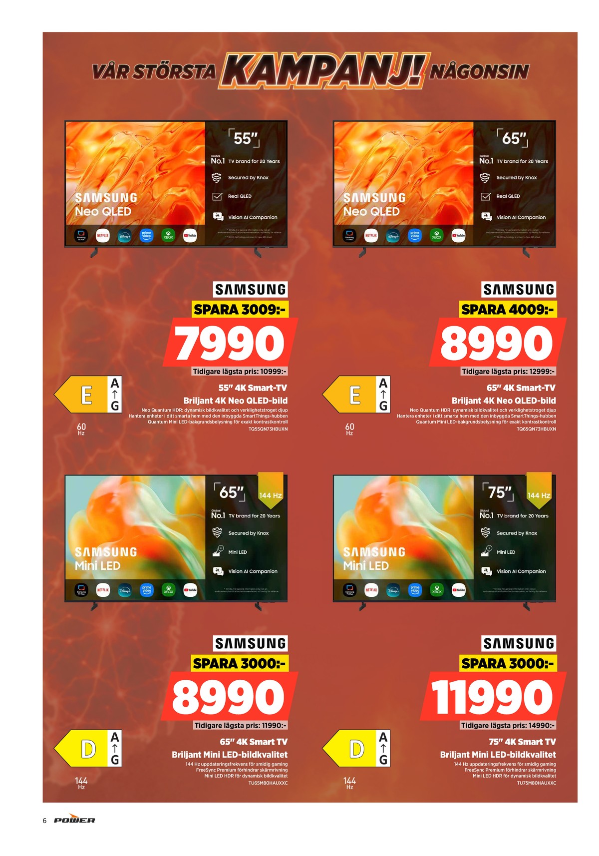 Se Power reklamblad för vecka 34 på Kampanjveckan.se. Se bra erbjudanden på många varor. Läs reklambladet här! Sida 6