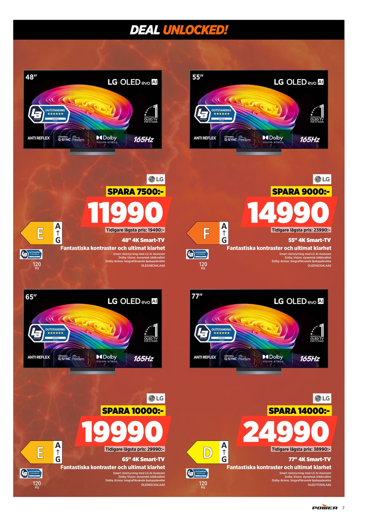 Se Power reklamblad för vecka 34 på Kampanjveckan.se. Se bra erbjudanden på många varor. Läs reklambladet här! Sida 7
