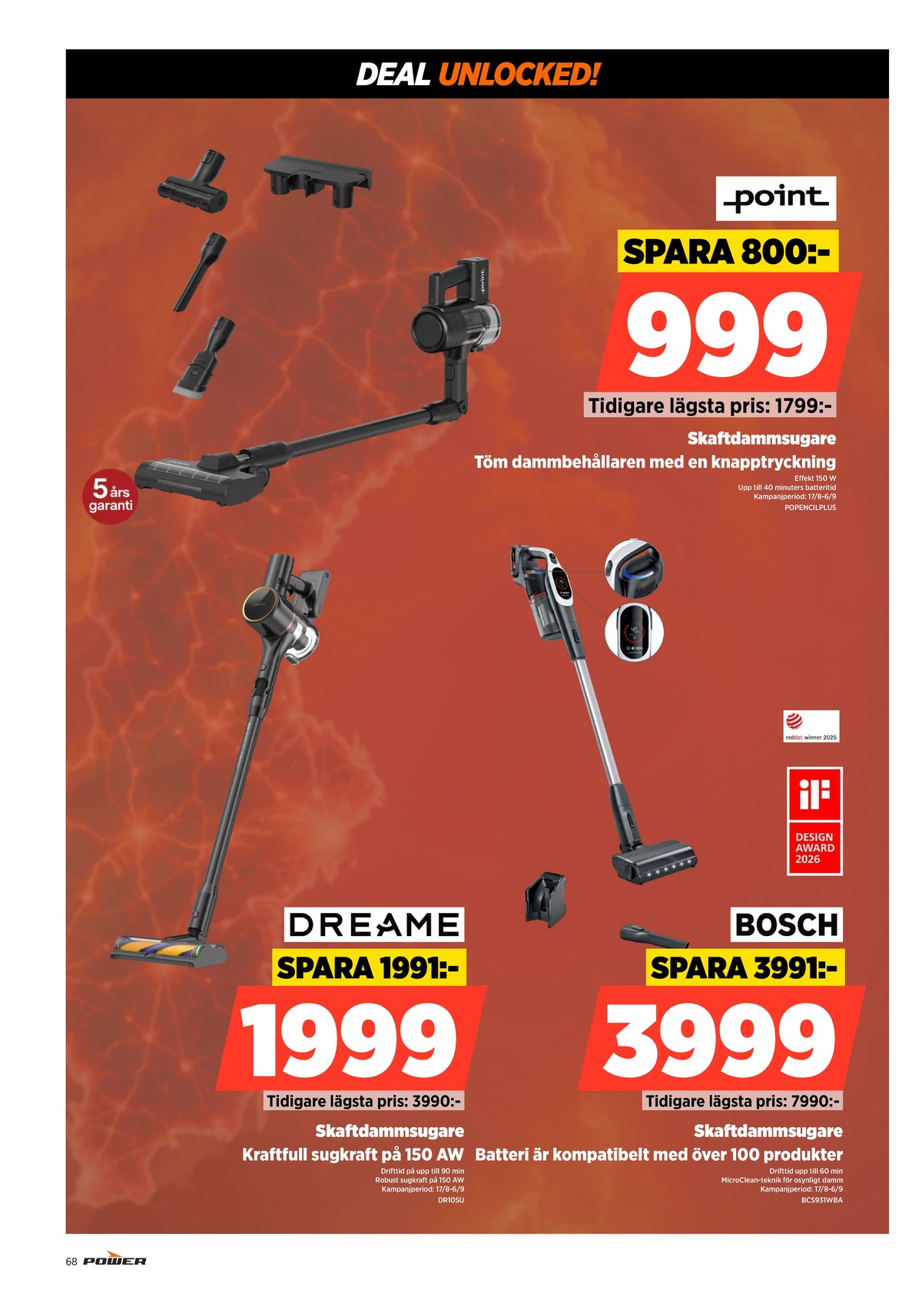 Se Power reklamblad för vecka 34 på Kampanjveckan.se. Se bra erbjudanden på många varor. Läs reklambladet här! Sida 68
